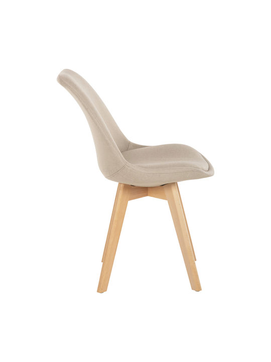 Vegas Stühle Speisesaal Beige 1Stück 48x58x80cm