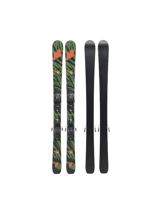 K2 Indy Ski Παιδικά Πέδιλα Σκι σε Πράσινο Χρώμα με Δέστρες Marker FDT 7.0 K2 Indy Ski Παιδικά Πέδιλα Σκι σε Πράσινο Χρώμα με Δέστρες Marker FDT 7.0