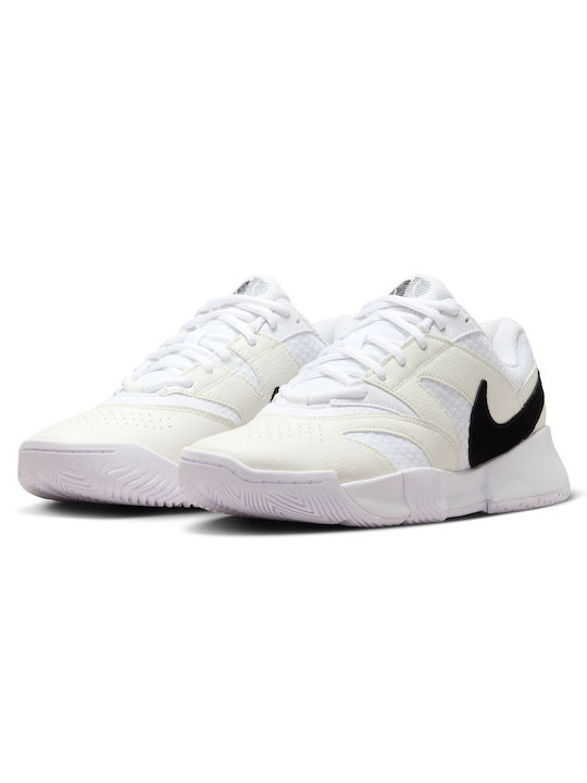 Nike Lite 4 Tennisschuhe Harte Gerichte White / Summit White / Black