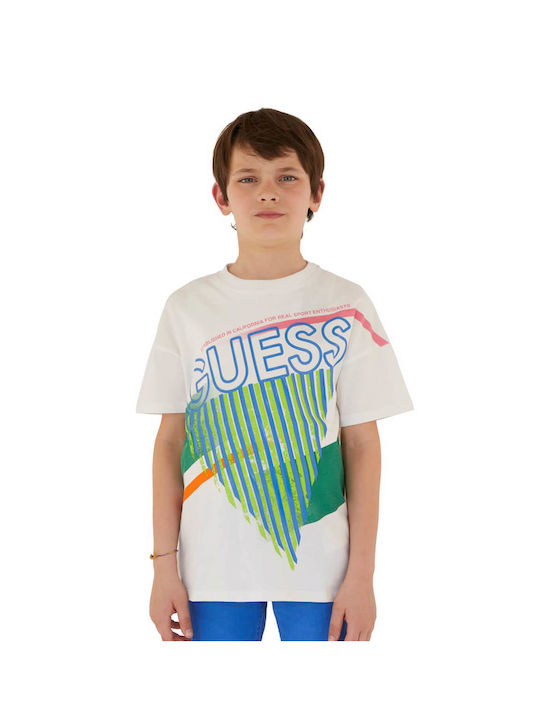 Guess Tricou pentru copii Alb