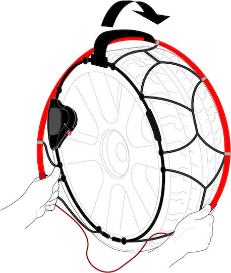 Konig Reflex Αντιολισθητικές Αλυσίδες Πάχους 9mm Επιβατικού Αυτοκινήτου 2τμχ