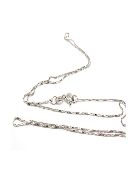 Silver Chain Neck Thin Thickness 1mm