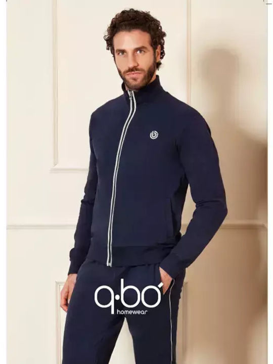 Q.Bo' Men's Winter Pajamas Set BLUE