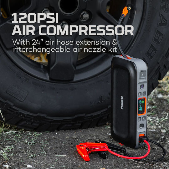 Nebo Tragbarer Batterie-Starter Auto & Motorrad 1500A mit Power Bank USB 12V