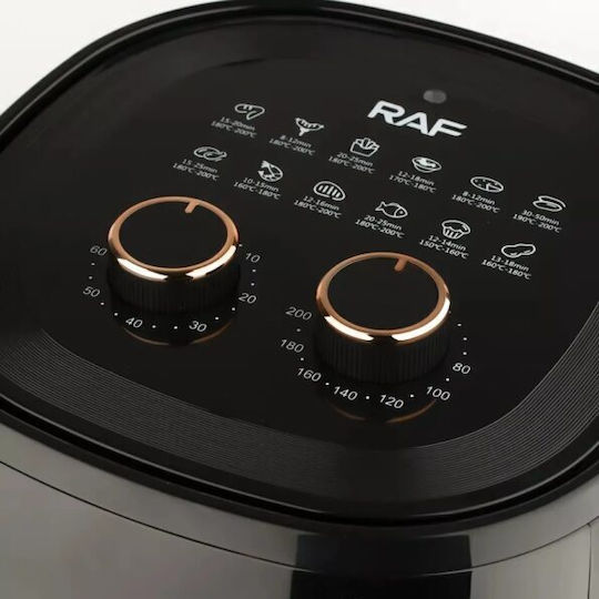 Raf R5324 Heißluftfritteuse 6Es Schwarz