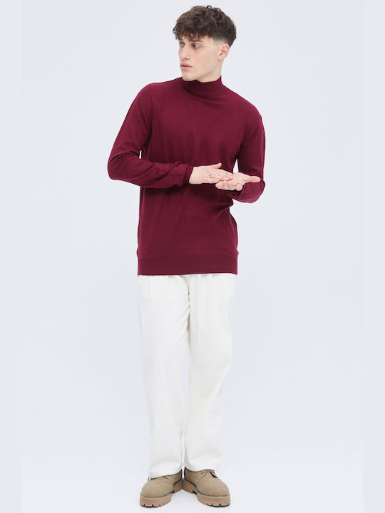 Aristoteli Bitsiani Men's Long Sleeve Sweater BORDO.