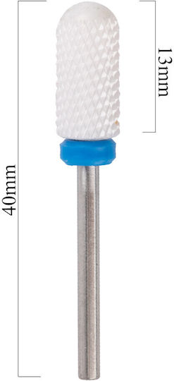 Kris Nails Nail Drill Ceramic Bit with Barrel Head