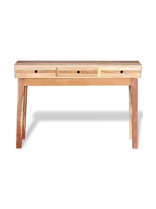 Solid Wood Console Table Μασίφ L120xW30xH80cm