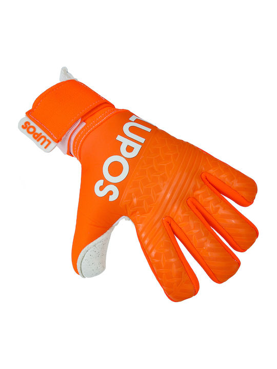 Lupos Quartz Metal Pro Goalkeeper Gloves — German Latex Quartz — Negative Cut —orange