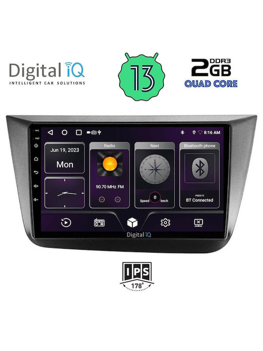 Digital IQ Car Audio System for Seat Altea 2004-2015 (Bluetooth/USB/WiFi/GPS) with Touch Screen 9"