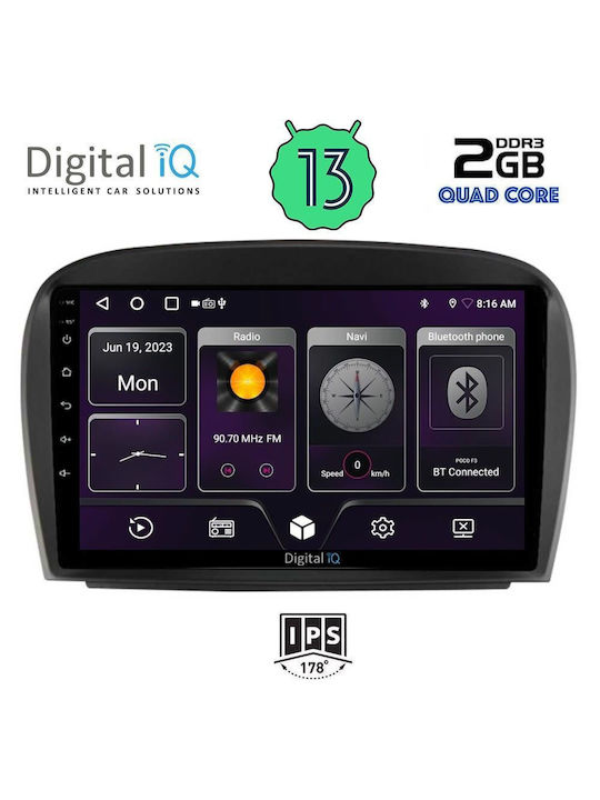 Digital IQ Car-Audiosystem für Mercedes-Benz Online-Handel 2006-2012 (Bluetooth/USB/AUX/WiFi/GPS/Android-Auto) mit Touchscreen 9"