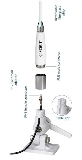 West Scout Antenne des Schiffes VHF