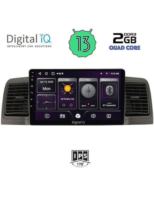 Digital IQ Car Audio System for Toyota Corolla 2001-2006 (Bluetooth/USB/WiFi/GPS) with Touch Screen 9"