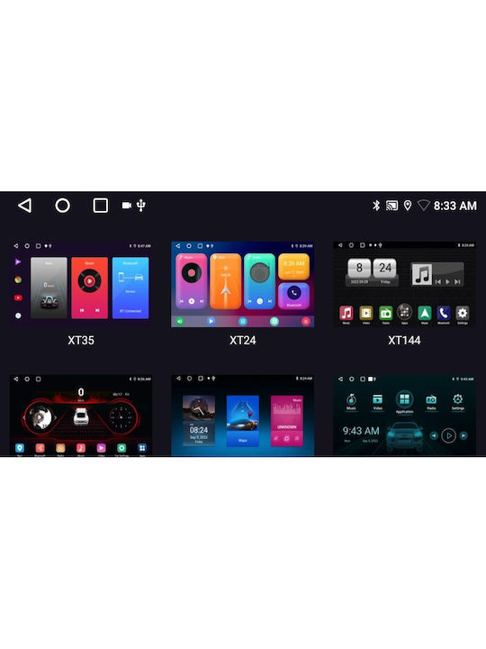 Digital IQ Ηχοσύστημα Αυτοκινήτου (Bluetooth/USB/WiFi/GPS/Apple-Carplay/Android-Auto) με Οθόνη Αφής 9"