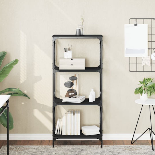 Bibliotecă Neagră 59x35x132 cm