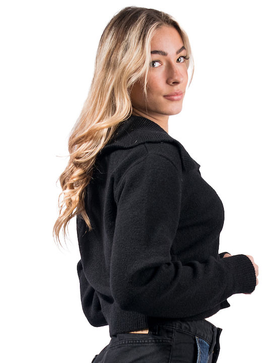 Combos Knitwear Damen Jacke Black