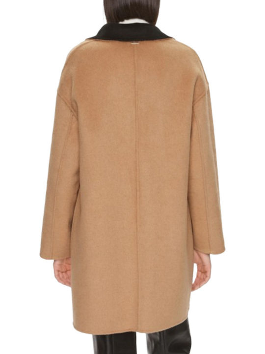 Cappotto Μάλλινο Γυναικείο Λευκό. Παλτό
