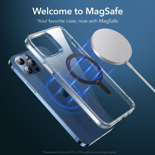 ESR MagSafe Ring Halolock Sheet με Οδηγό Ευθυγράμμισης Μαύρο 2τμχ