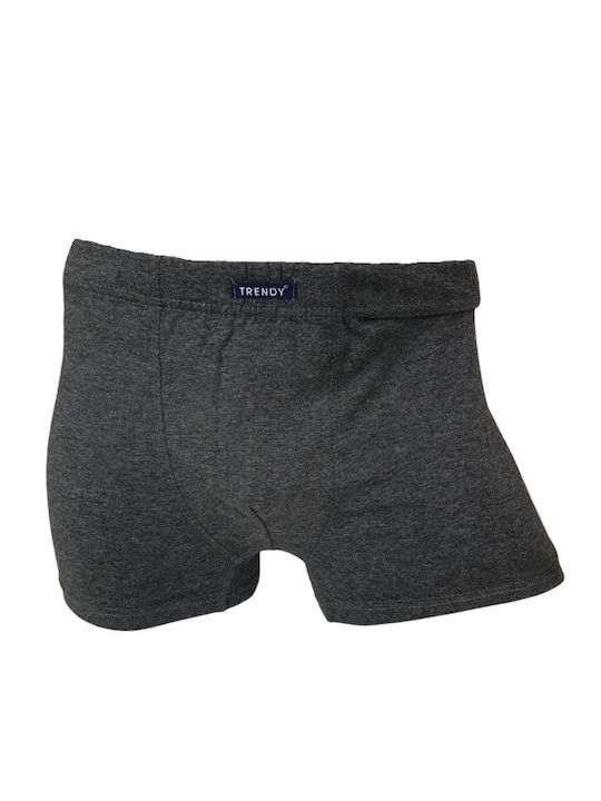 Men's Boxer Anthracite with Patterns