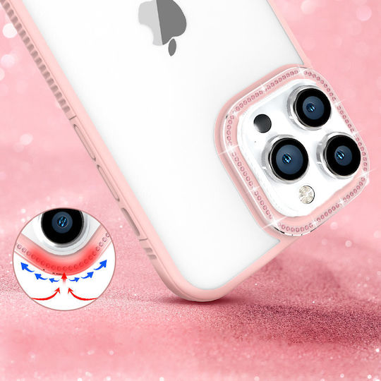 Kingxbar Sparkle Series Back Cover Plastic Pink (iPhone 13 Pro Max)