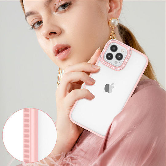 Kingxbar Sparkle Series Back Cover Plastic Pink (iPhone 13 Pro Max)