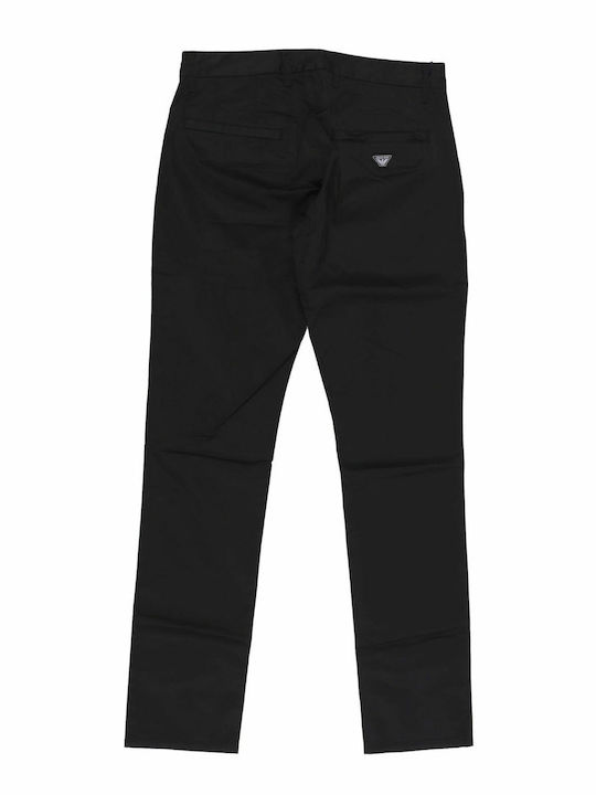 Armani Jeans Men's Trousers Chino Elastic in Slim Fit Black