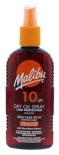 Malibu Слънцезащитно Масло За Тяло SPF10 Спрей 200мл