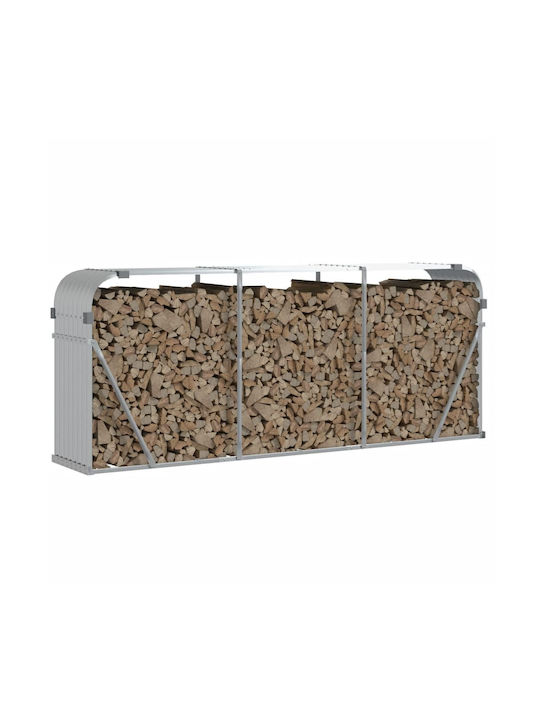 vidaXL Metallisch Regal Holzlagerung 234x45x100cm