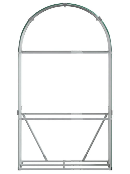 vidaXL Metallisch Regal Holzlagerung 120x45x210cm