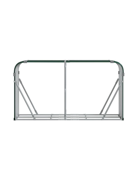 vidaXL Μεταλλικό Ράφι Αποθήκευσης Ξύλων 180x45x100cm Πράσινο