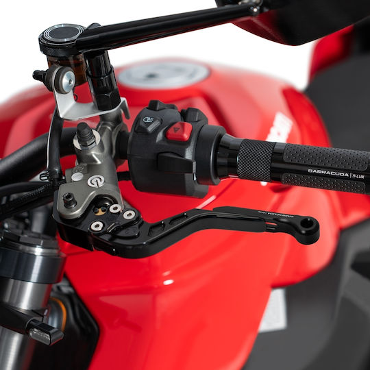 Barracuda Set Manete Frână/Ambreiaj Motocicletă Manete de motocicletă Manete de motocicletă ajustabile Negre SP6127-11/