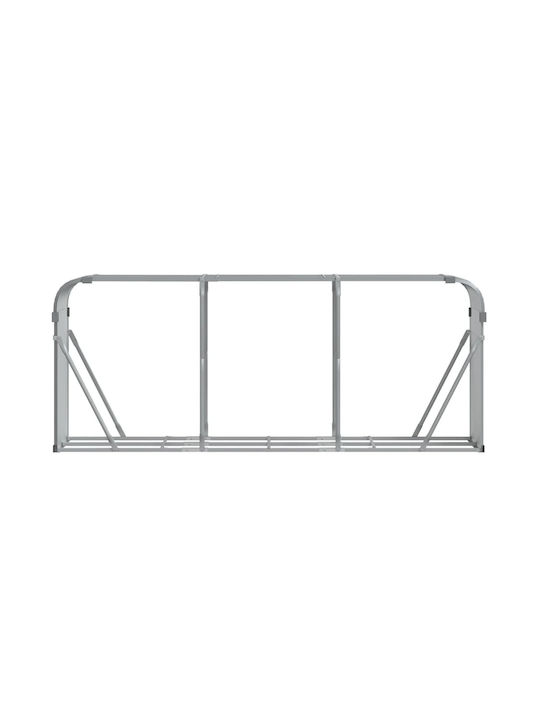 vidaXL Μεταλλικό Ράφι Αποθήκευσης Ξύλων 234x45x100cm Γκρι