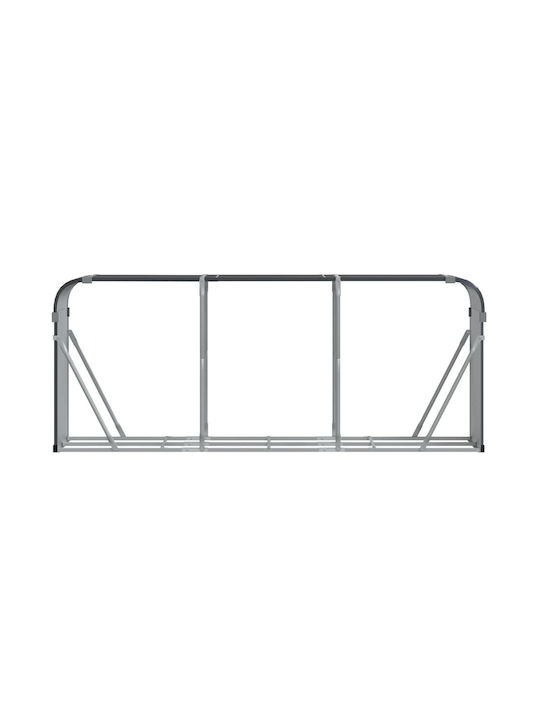 vidaXL Μεταλλικό Ράφι Αποθήκευσης Ξύλων 234x45x100cm Γκρι