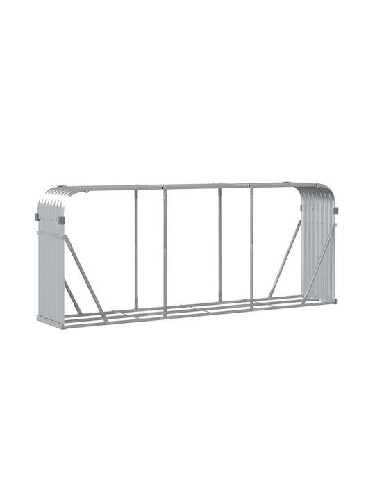 vidaXL Metallisch Regal Holzlagerung 234x45x100cm