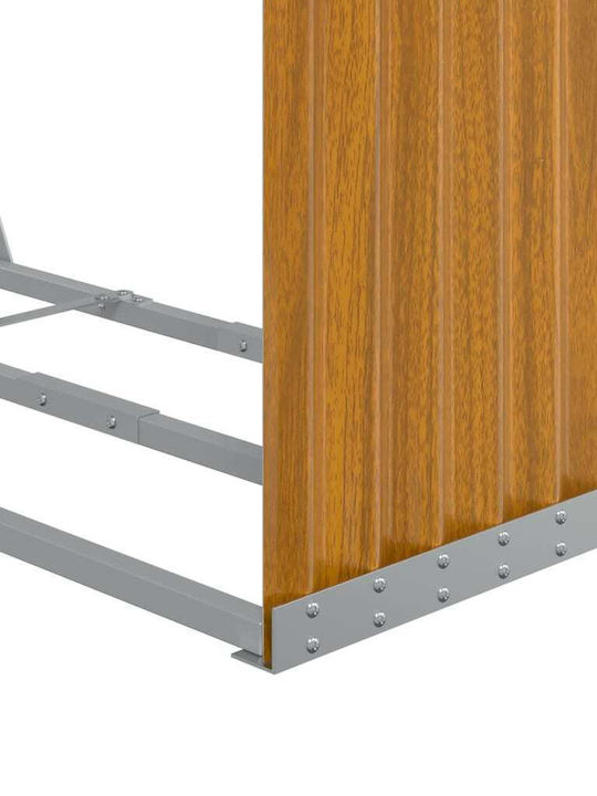 vidaXL Metallisch Regal Holzlagerung 120x45x100cm