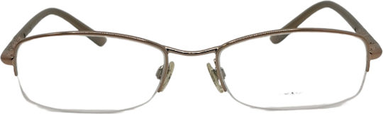Burberry Metal Eyeglass Frame Gold BE1210 1130