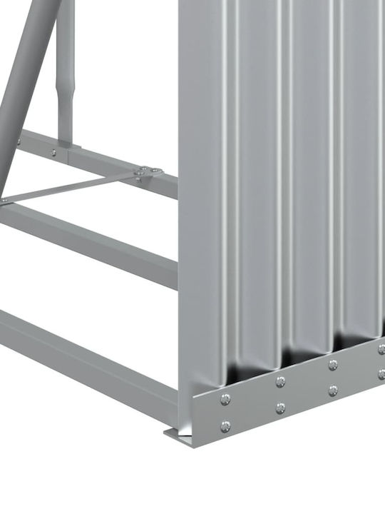 vidaXL Metallisch Regal Holzlagerung 234x45x100cm