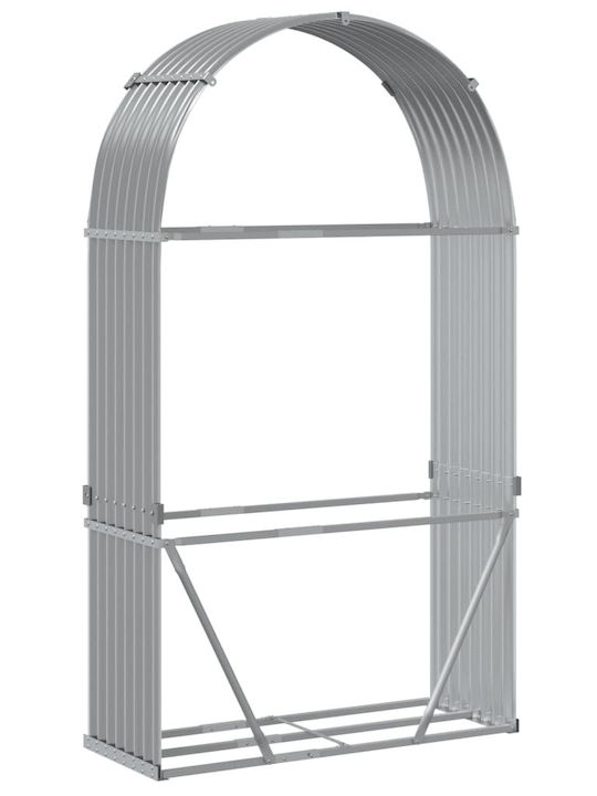 vidaXL Metallisch Regal Holzlagerung 120x45x210cm
