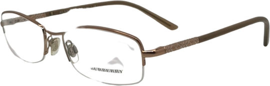 Burberry Metal Eyeglass Frame Gold BE1210 1130
