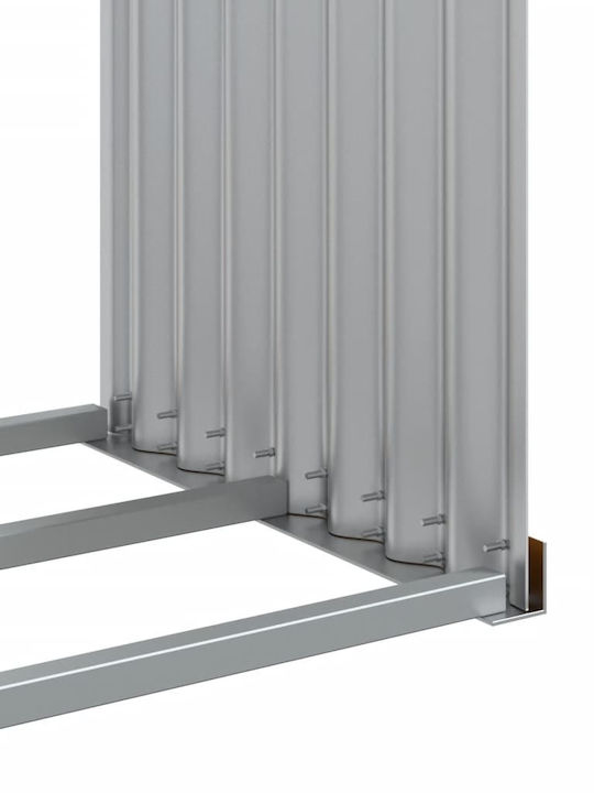vidaXL Metallisch Regal Holzlagerung 120x45x100cm