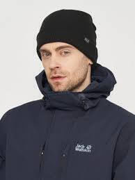 Beanie Unisex Σκούφος με Rib Πλέξη σε Μαύρο χρώμα