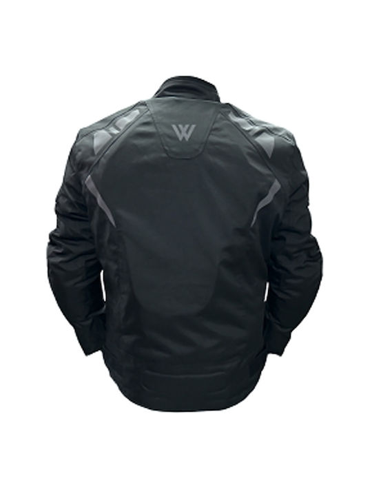 Winger Winter Herren Motorradjacke Wasserdicht Schwarz