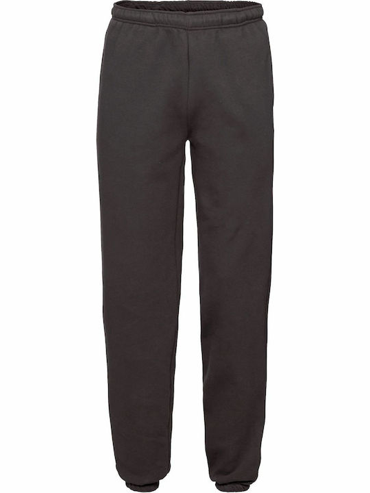 Fruit of the Loom Men's Sweatpants with Rubber Black