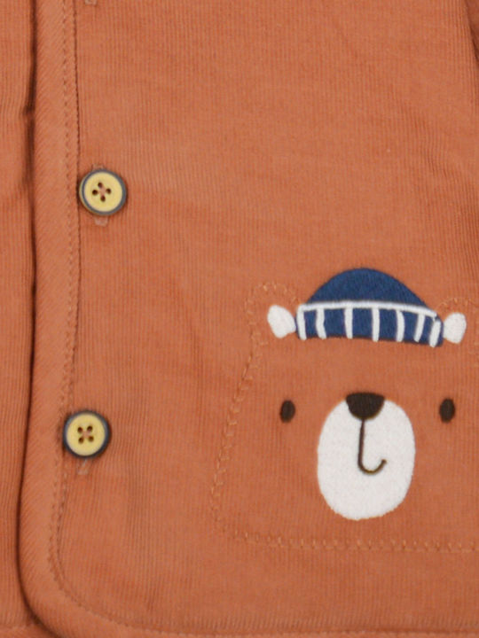 Kinder Freizeitjacke mit Futter & Kapuze Coral Gold
