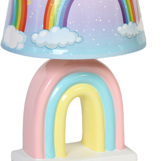 Keskor Kids Portable Lamp Rainbow Pink 20x20x33εκ.