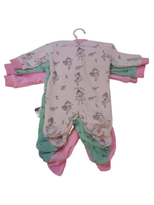 Necix’s Baby Bodysuit Set Long-Sleeved Velvet Multicolour