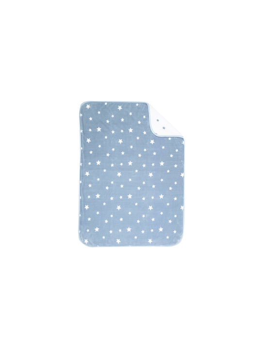 Nef-Nef Homeware Blanket Cot Stellar Blue 100x140cm.