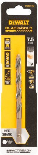 DEWALT Conical Diamond Drill HSS with Hexagonal Shank for Metal