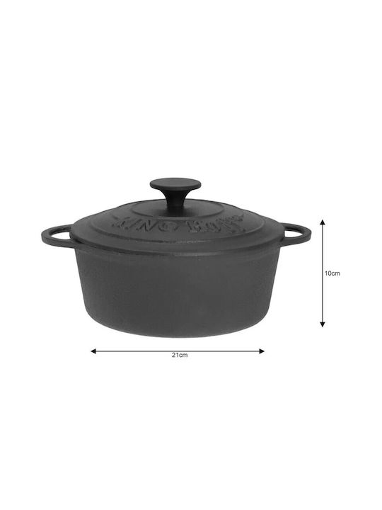 KING Hoff Βαθιά Κατσαρόλα από Μαντέμι 2.4lt / 21cm