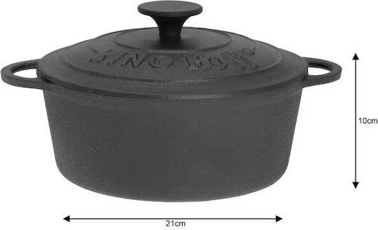 KING Hoff Βαθιά Κατσαρόλα από Μαντέμι 2.4lt / 21cm